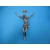 Korpus Pana Jezusa na krzyż metalowy + napis 23,5 cm MDZ